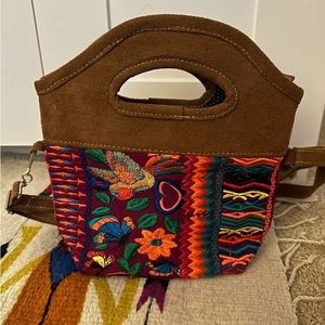 Crossbody tote bag with embroidery ✨